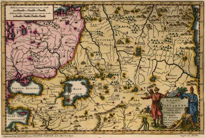 1707 Kaart Tartaryen Vander L