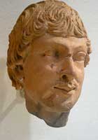 Голова мужчины. Гандхара. 4-5 в. н.э.