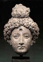 Голова боддхисатвы. 2-3 вв н.э. Гандхара