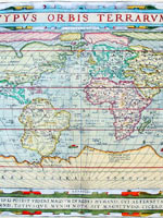 Континент Даария на картах Абрахама Ортелиуса