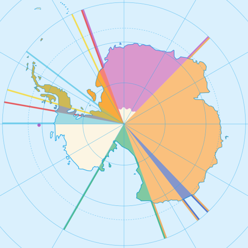 Карта Антарктиды