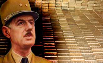 Как Шарль де Голль доллар с небес на землю спустил