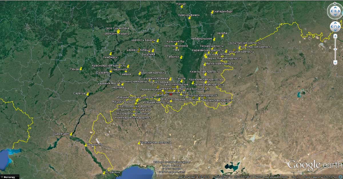 Карта по Пушкину