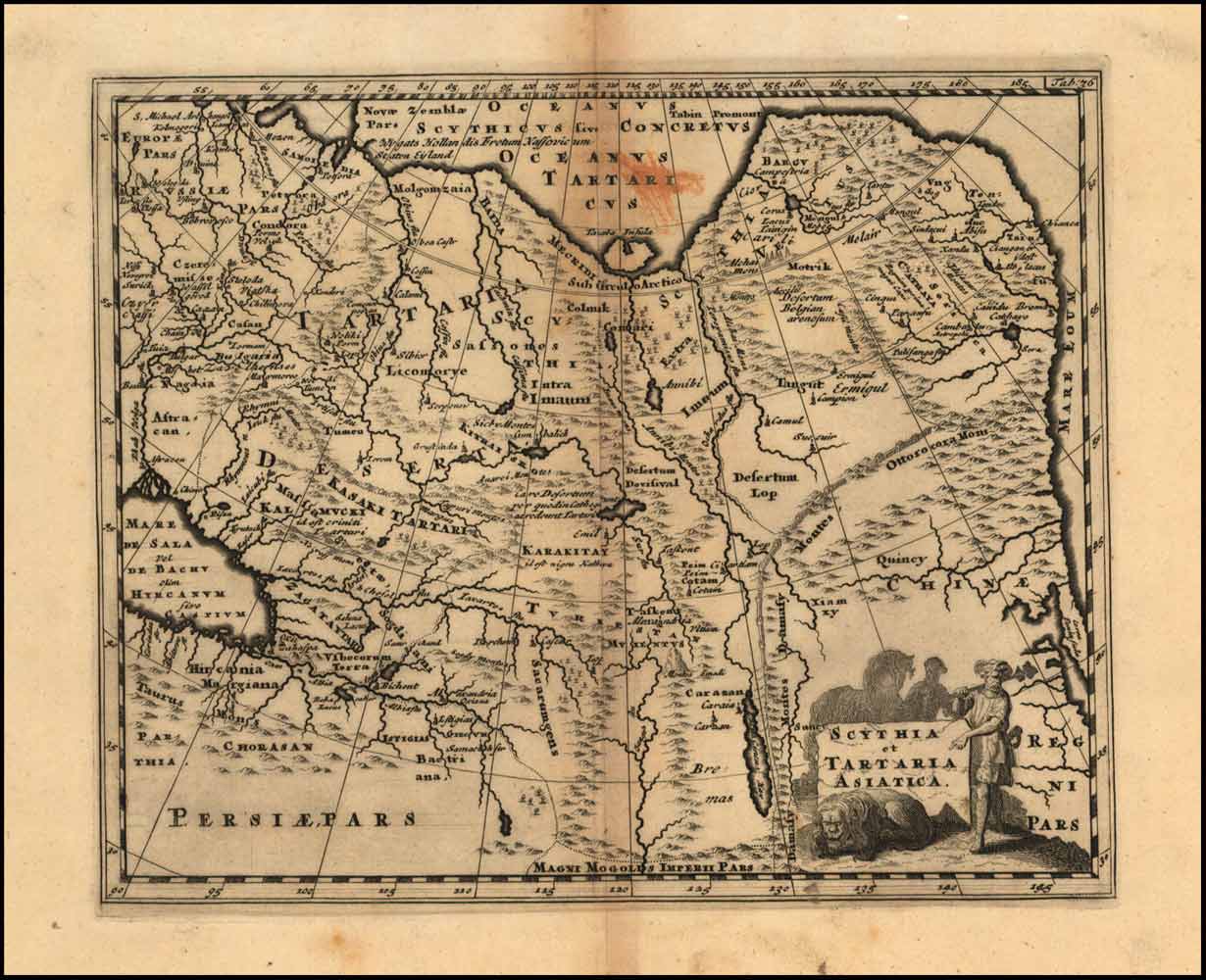 Карта Азии и Скифии (Scythia et Tartaria Asiatica), 1697
