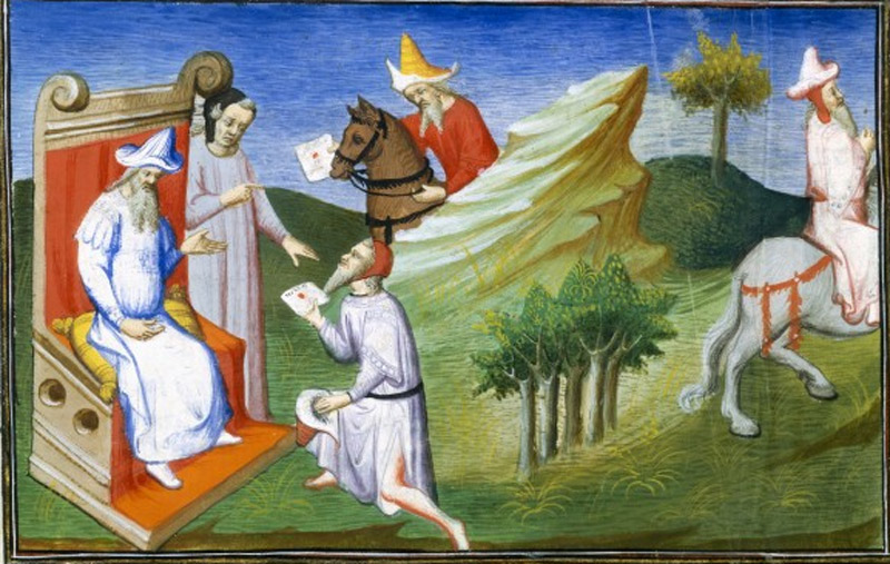 «Монгольский» хан Хубилай и гонцы (Kubilai et les messagers)