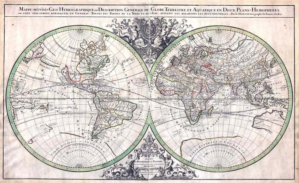 Карта 1691 года французского картографа Николаса Сансона