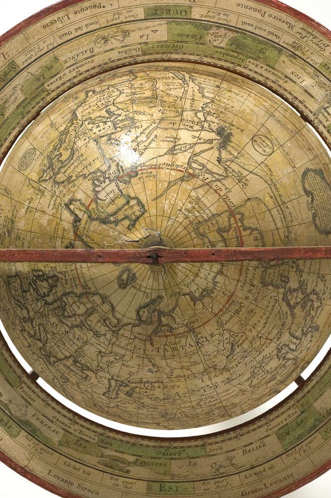 Глобус 1765 года. Коллекция Исторического общества в Минессоте (The de l'Isle globe, 1765. Еhe Minnesota Historical Society Collection)
