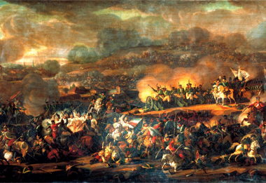 Битва народов под Лейпцигом. Художник В. И. Мошков, 1815 г.