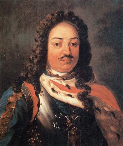 Петр Первый - гравюра Шенка