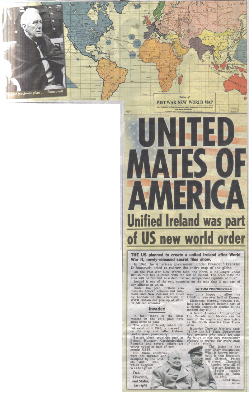 Карта послевоенного Нового мирового порядка: предложение о переустройстве мира после победы союзников